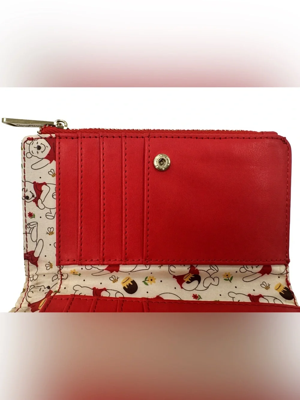 Loungefly Winnie The Pooh Gingham Zip Wallet
